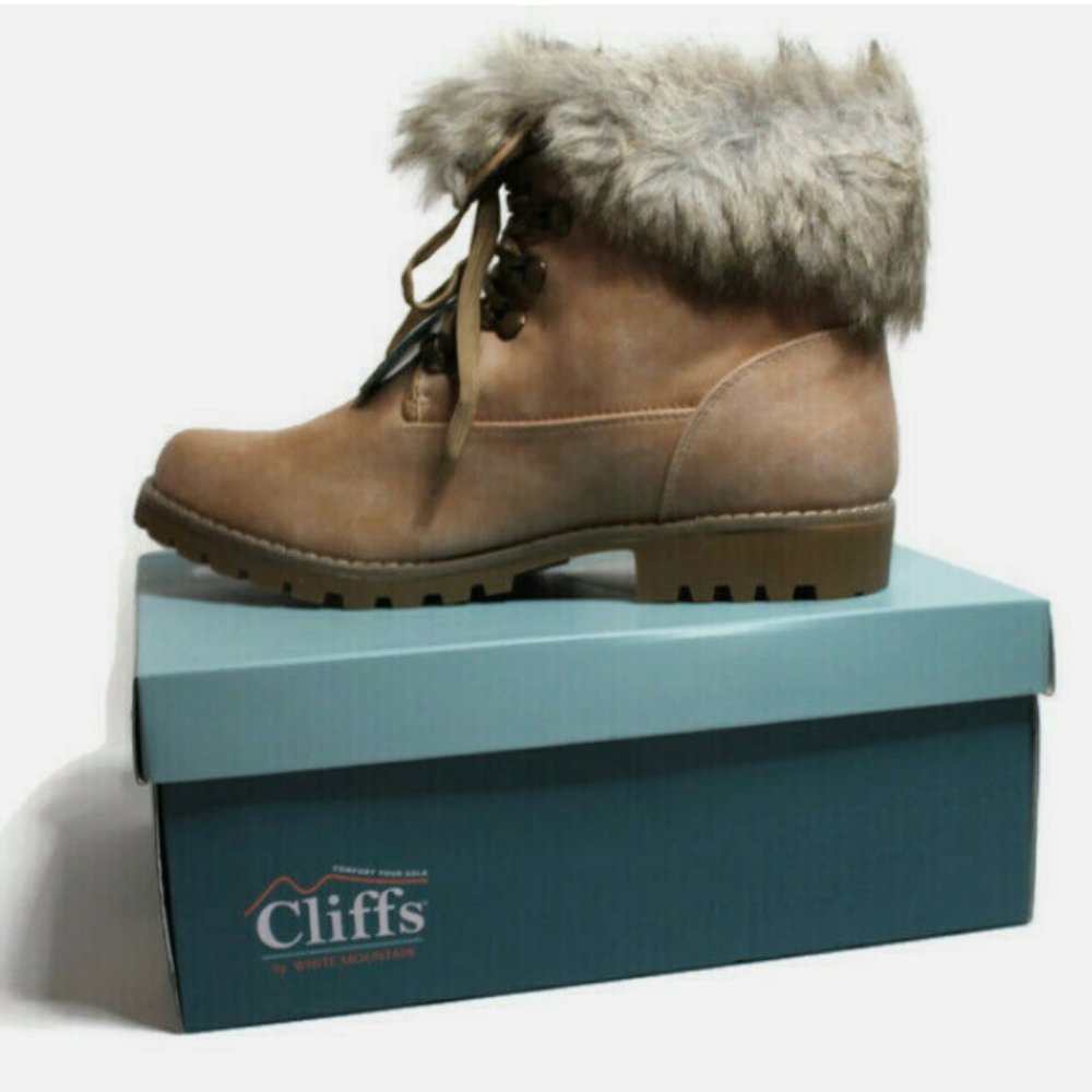 White Moutain Cliffs Women's 11 Paddington Hiking Style Boots, Natural